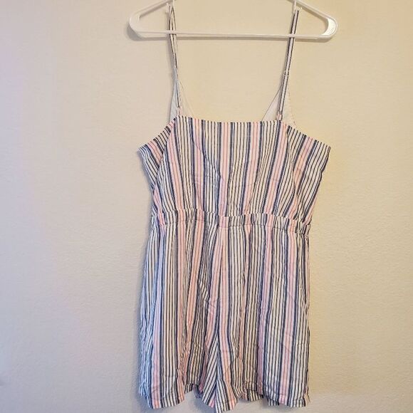 NWT BB Dakota striped wrap style romper L - Picture 4 of 14